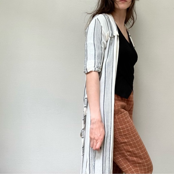 🌟 3 for $12 • TOPSHOP • rare• striped button down shirt dress - Picture 4 of 16